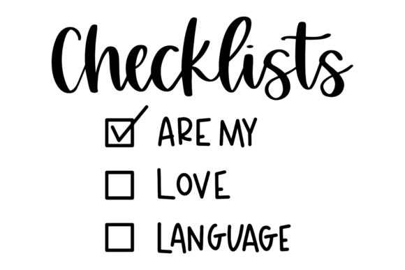 Checklists SVG, Love Language: A Versatile Design Asset for Crafts and Graphics