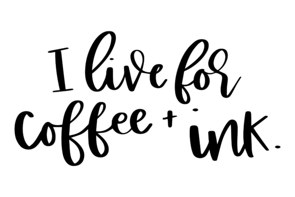 Coffee and Ink SVG: A Bold Graphic Design Asset for Crafts and Content Creators