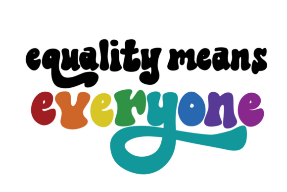 Equality Means Everyone: A Vibrant Graphic Design Asset for Crafts and Marketing