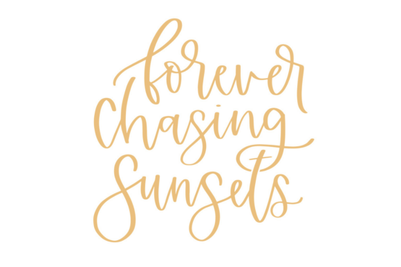 Forever Chasing Sunsets: A Versatile Graphic Design Asset for Crafts & Graphics