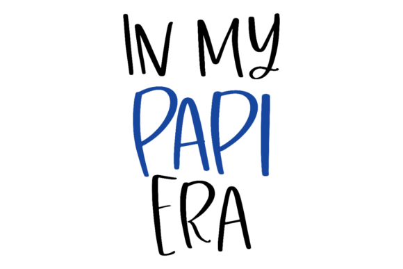 In My Papi Era: A Royal Blue Graphic Design Asset for Modern Content Creators