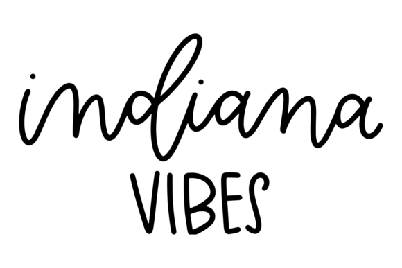 Indiana State Vibes Graphics for Crafts and Creative Projects
