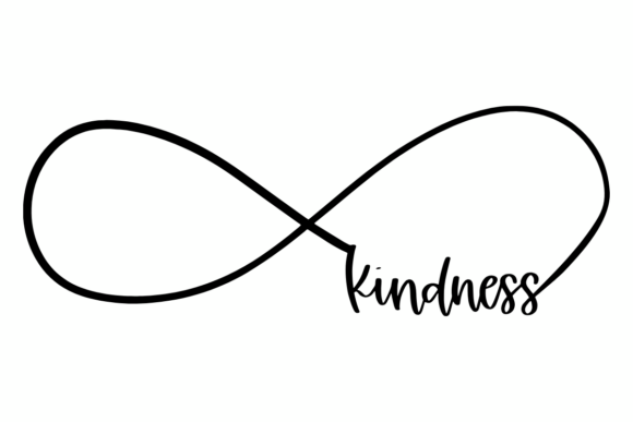 Infinite Kindness: A Versatile Graphic Design Asset for Crafts and Creative Projects
