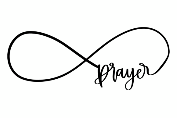 Infinite Prayer: A Modern Graphic Asset for Crafts and Spiritual Branding