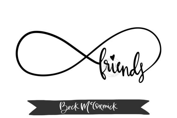 Infinity Friends Graphics for Crafts: A Timeless Design Asset