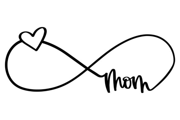 Infinity Mom with Heart: A Versatile Graphics Asset for Creative Publishing