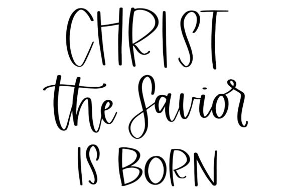 Religious Christmas Christ Is Born: A Modern Graphic Design Asset for Content Creators